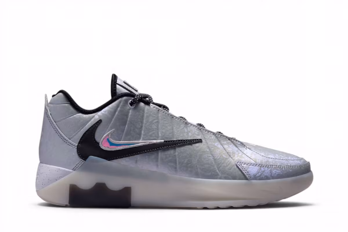 Bronny James x Nike LeBron Witness 9 Metallic Silver, view 2