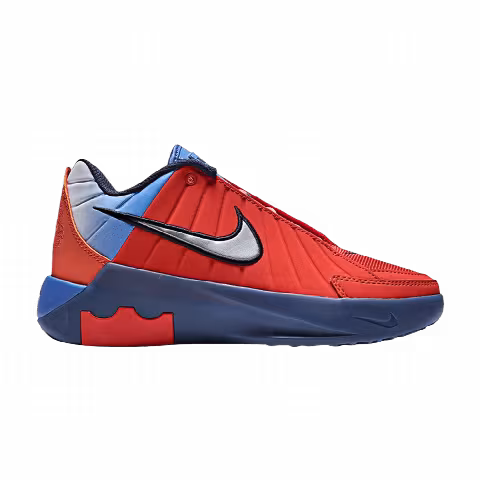 Nike Lebron Witness 9 GS 'Picante Red Blue Crystal Midnight Navy Metallic Silver'