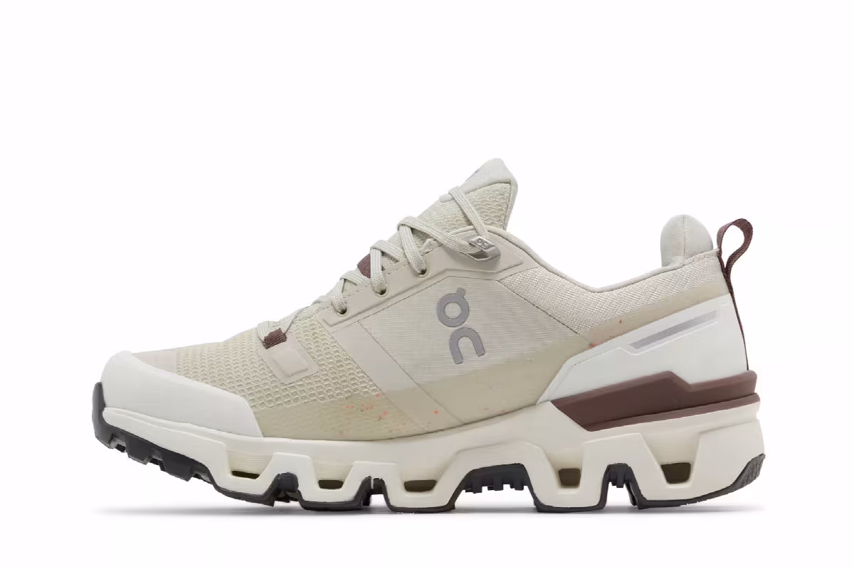 ON Women's Cloudwander Waterproof Sand Ivory, view 4