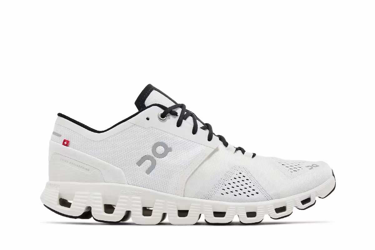 ON Cloud X White Black, view 2