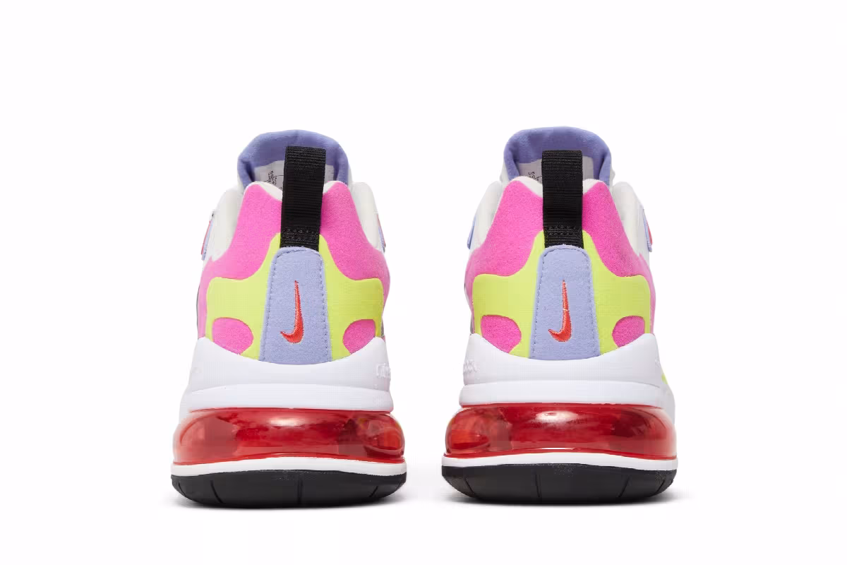 Nike Women's Air Max 270 React Multi-Color, view 7