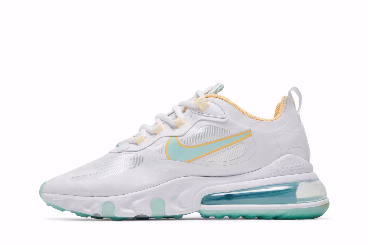 Nike Women's Air Max 270 React Light Dew Lagoon Pulse, view 4