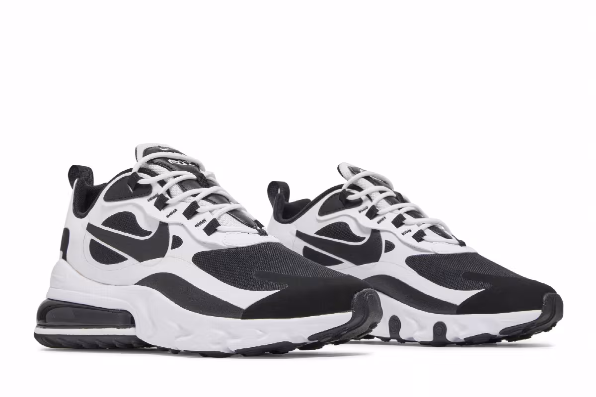 Nike Air Max 270 React White Black, view 9
