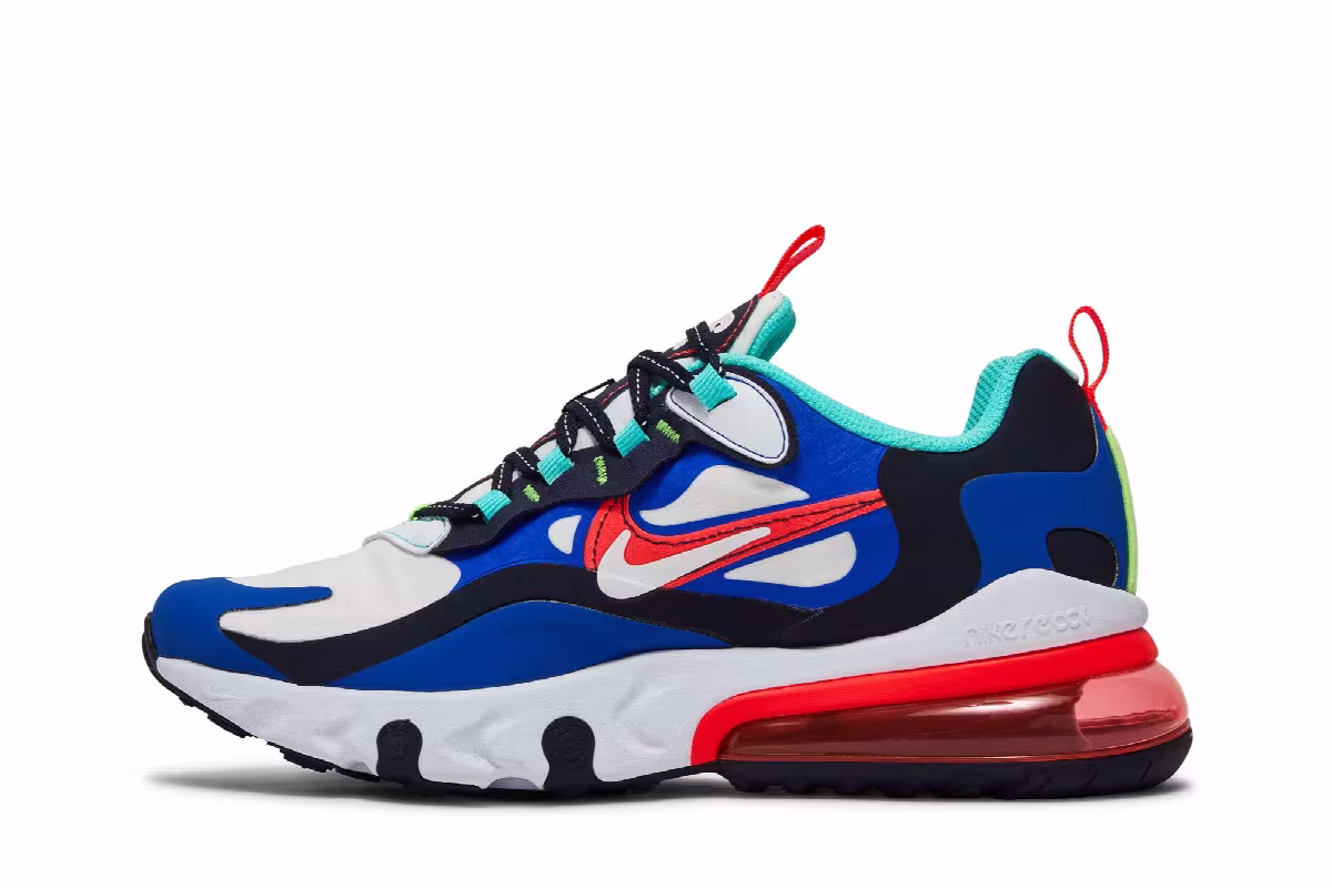 Nike Air Max 270 React GS Metallic Utopia Slate, view 4