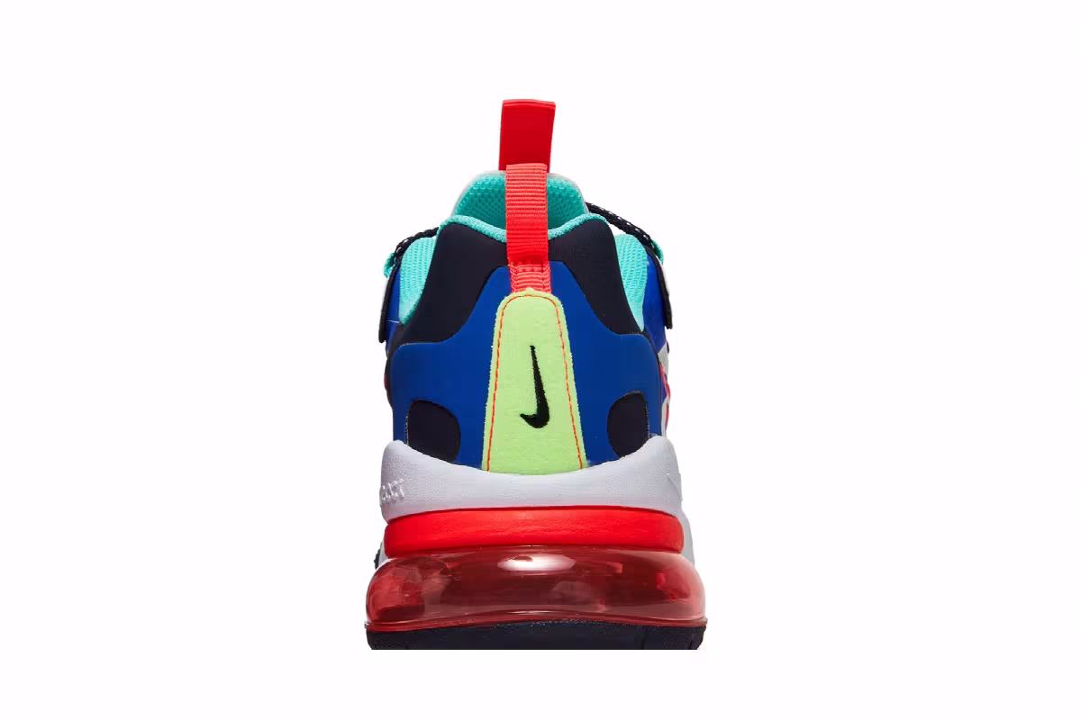 Nike Air Max 270 React GS Metallic Utopia Slate, view 8