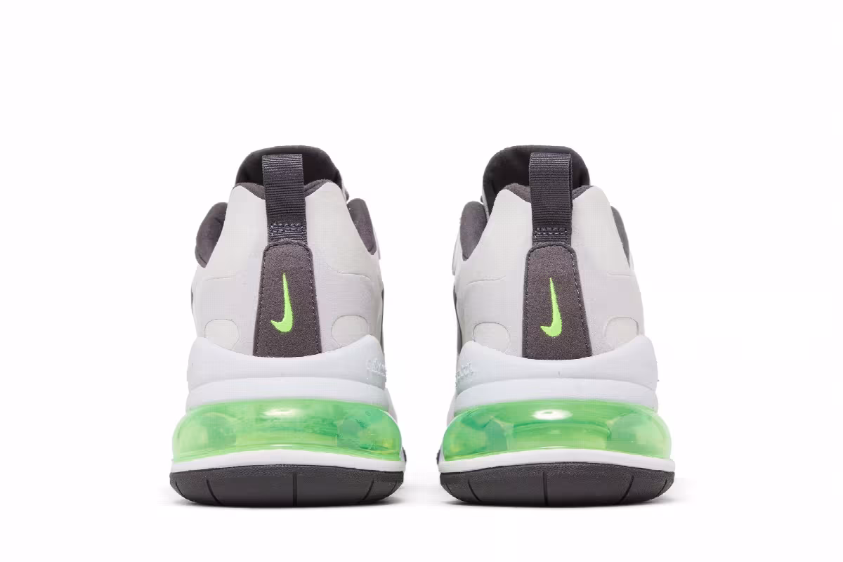 Nike Air Max 270 React White Grey Electric Green, view 7