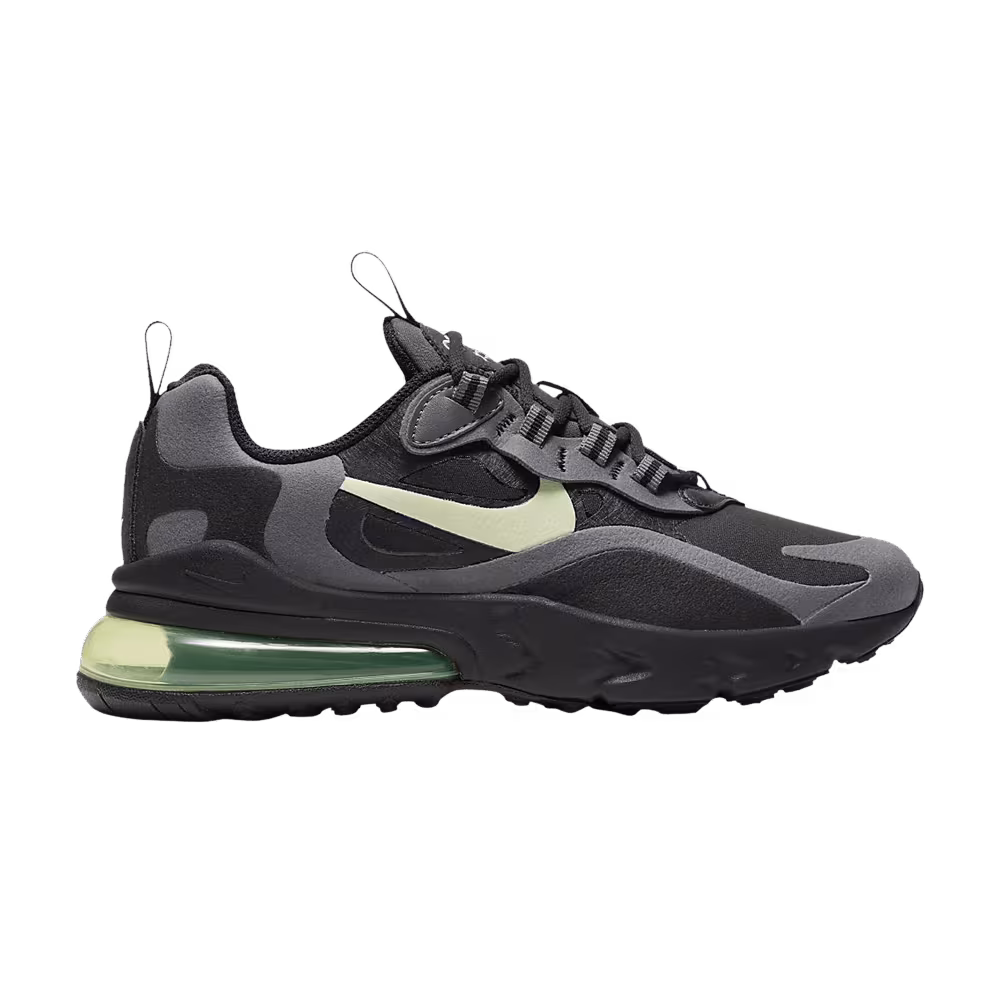 Nike Air Max 270 React GS Black Barely Volt