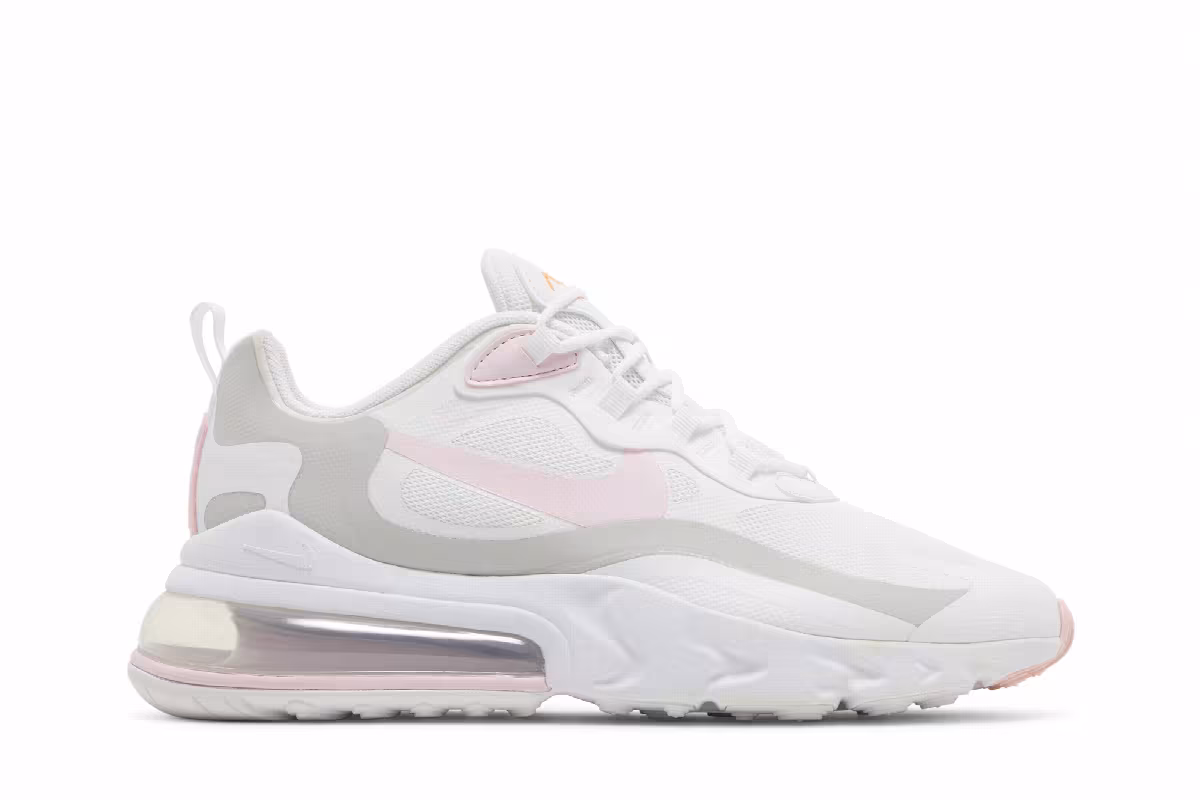 Nike Women's Air Max 270 React White Pink Foam, view 2