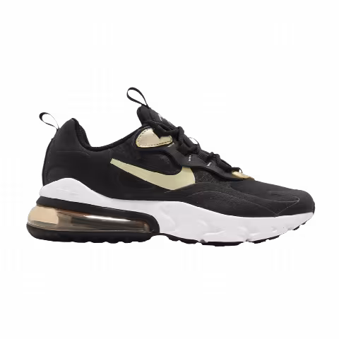 Nike Air Max 270 React GS 'Black Metallic Gold Star'