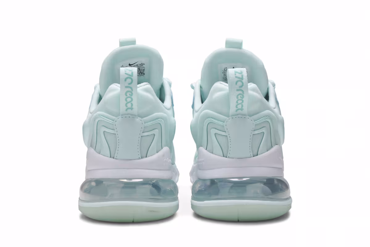 Nike Women's Air Max 270 React ENG Glacial Blue, view 7
