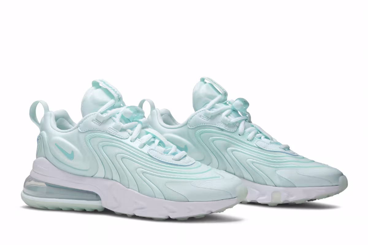 Nike Women's Air Max 270 React ENG Glacial Blue, view 9