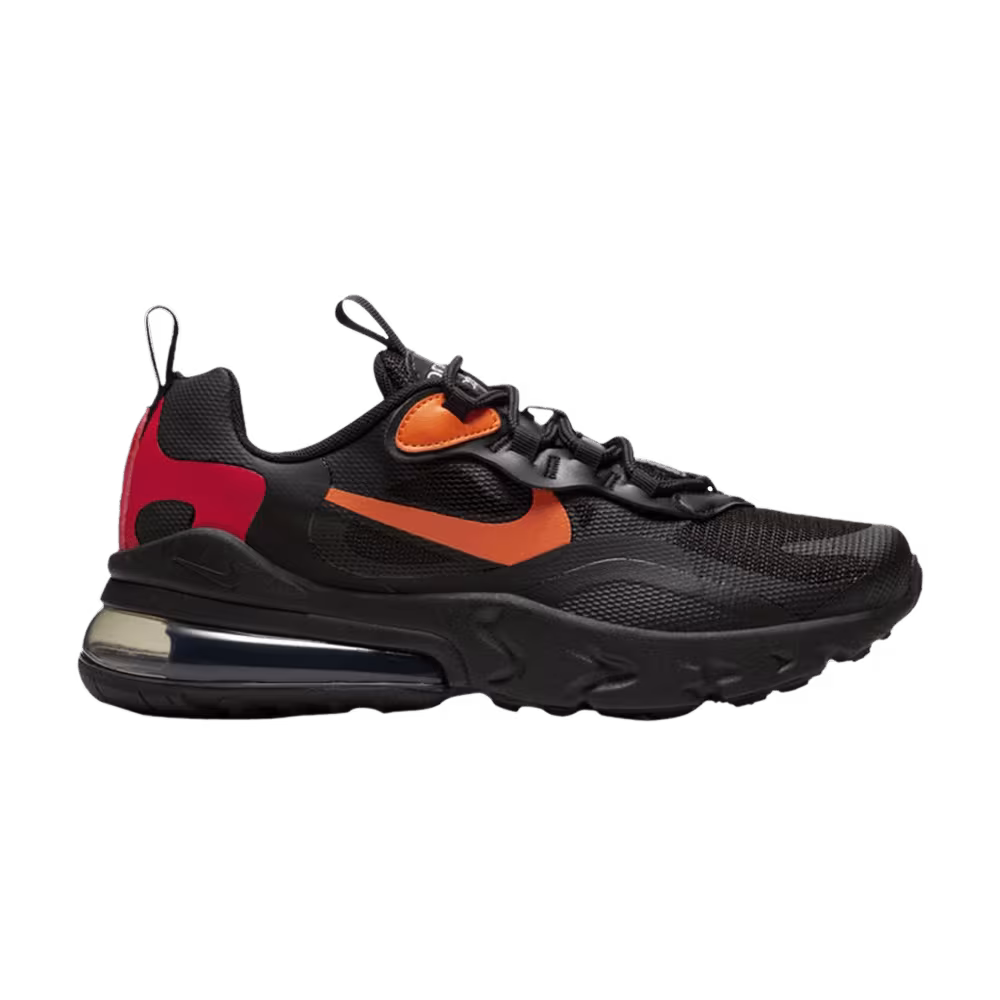 Nike Air Max 270 React GS Black Magma Orange