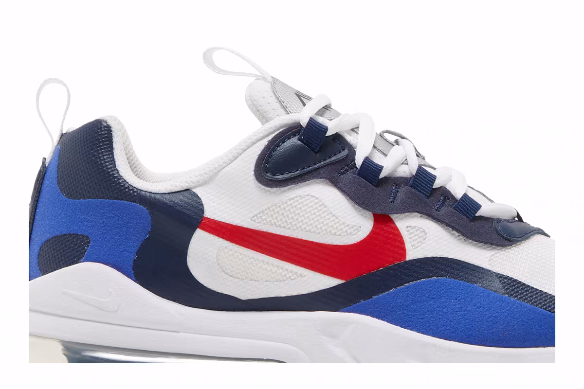 Nike Air Max 270 React GS White Midnight Navy Red, view 3