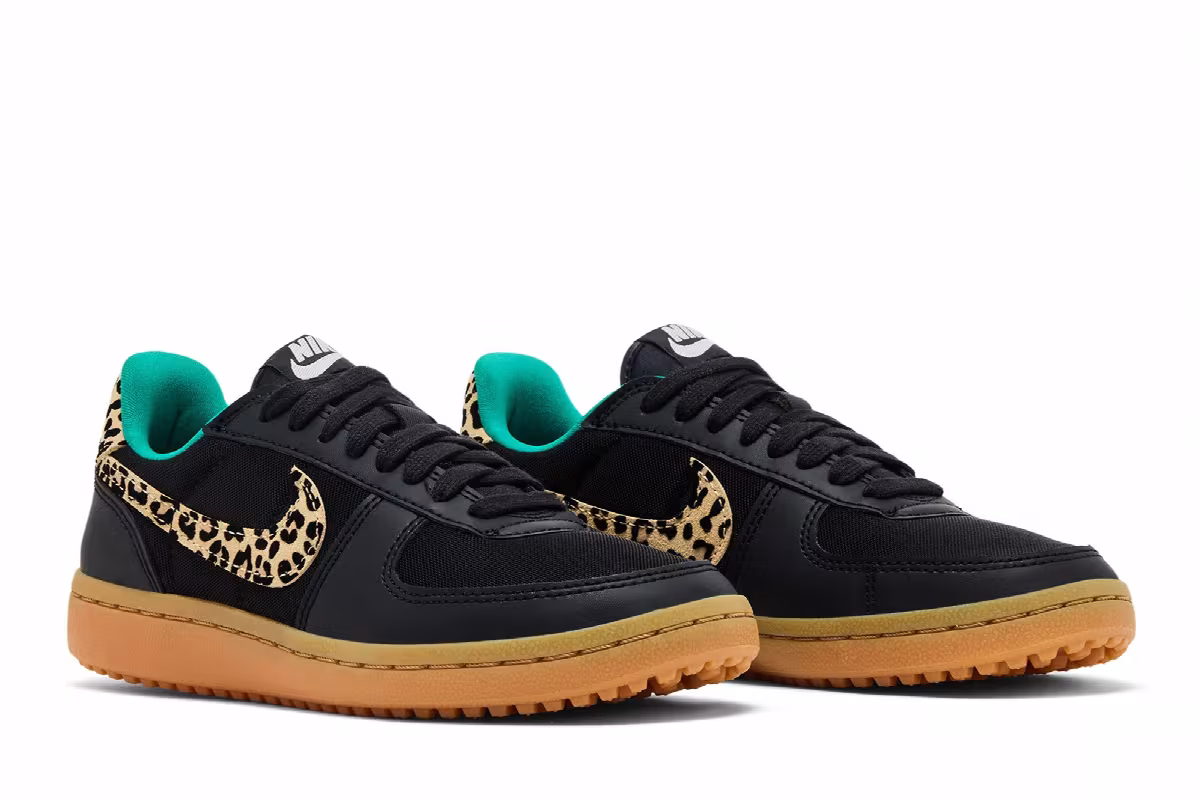 Nike Women's Field General 82 Leopard Print Pack - Black, view 9