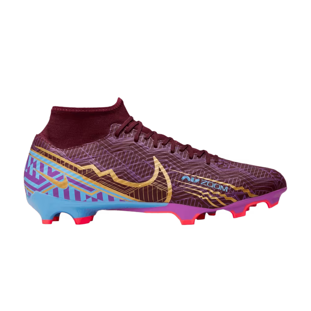 Nike Kylian Mbappé x Zoom Mercurial Superfly 9 Academy FG MG Dark Beetroot