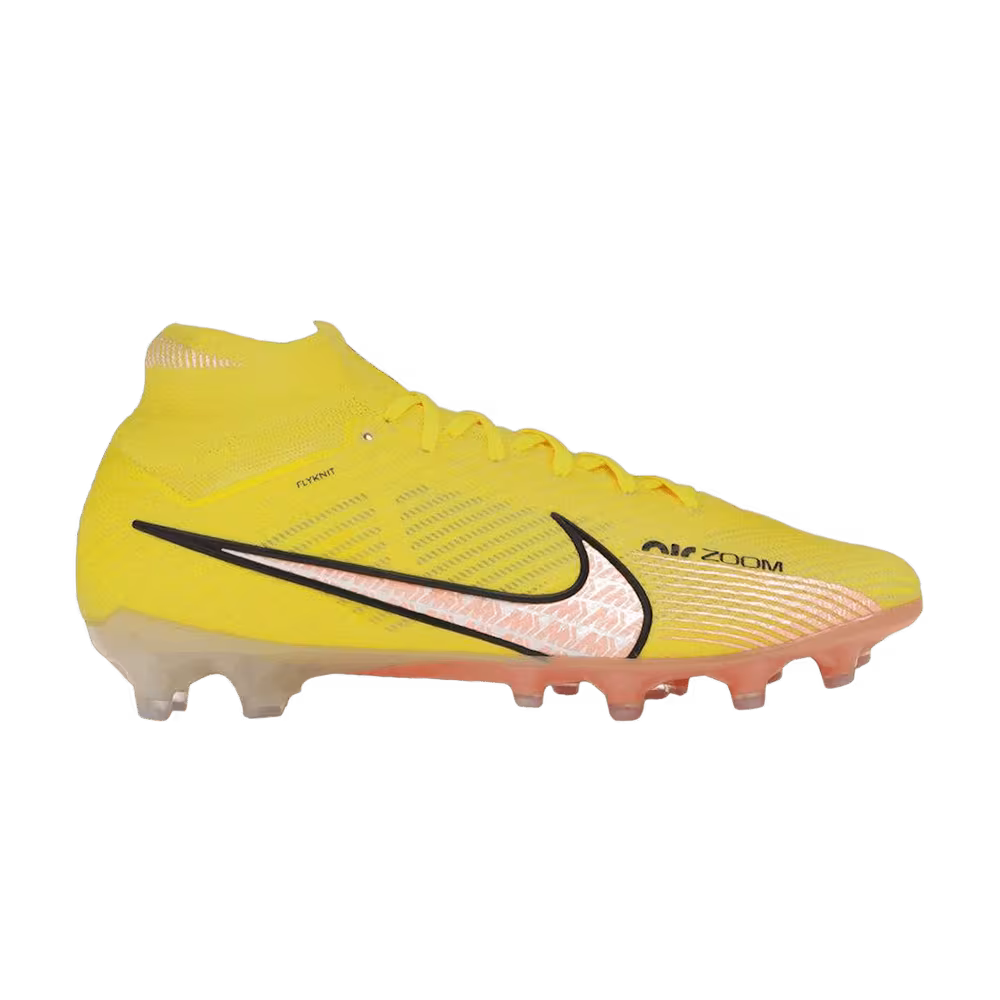Nike Zoom Mercurial Superfly 9 Elite AG Yellow Strike Sunset Glow