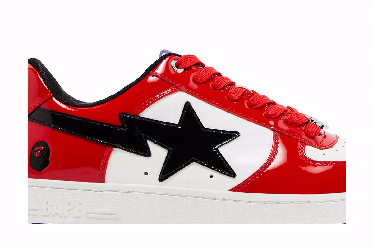 Bapesta #1 M2 Red Black, view 3