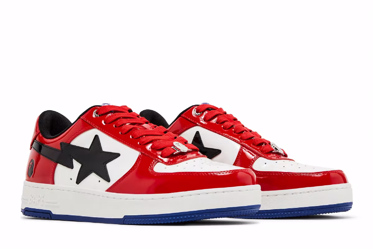Bapesta #1 M2 Red Black, view 9