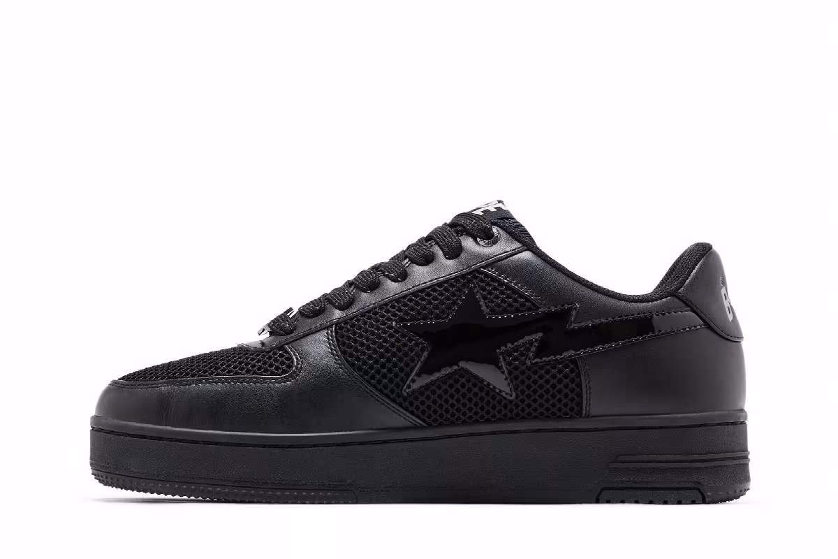 GOAT Exclusive Bapesta Black, view 4