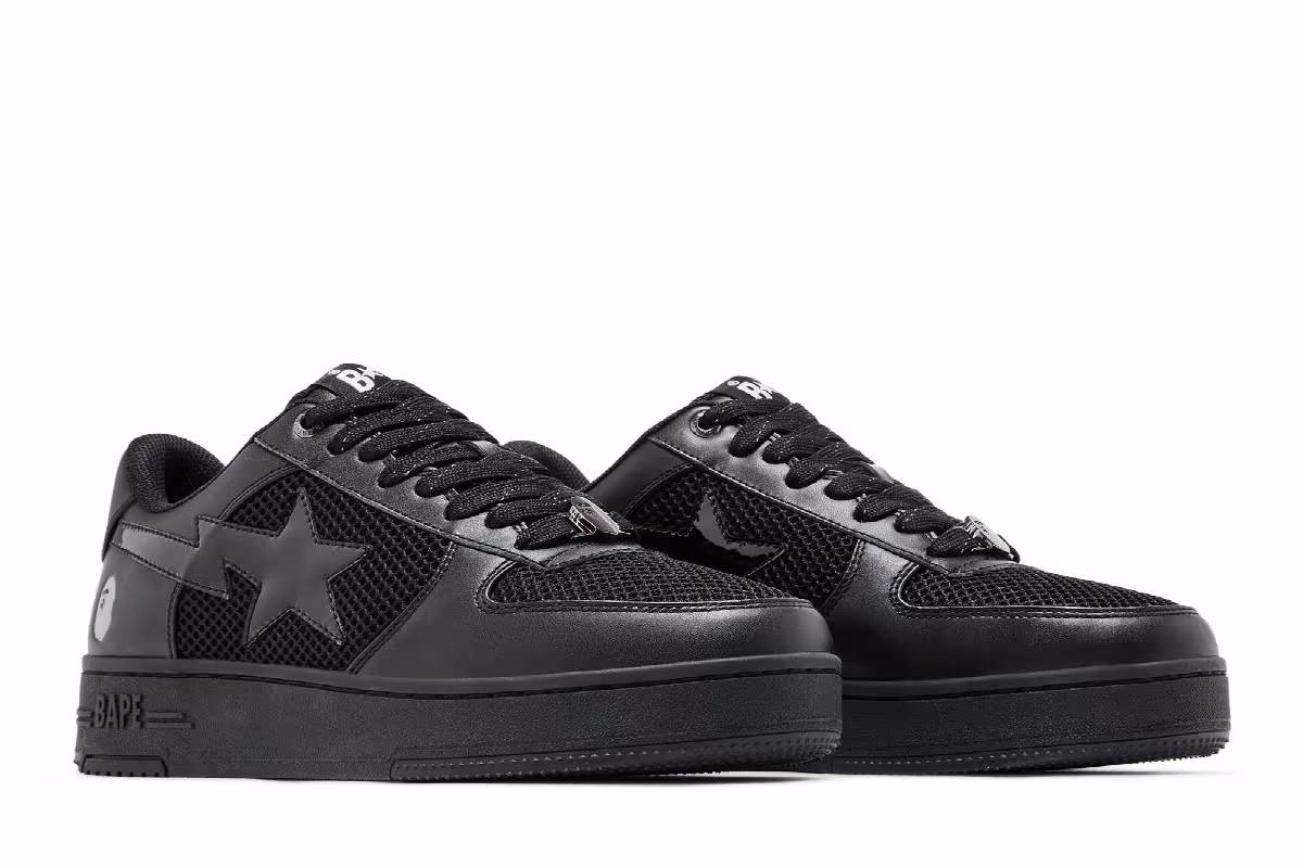 GOAT Exclusive Bapesta Black, view 9