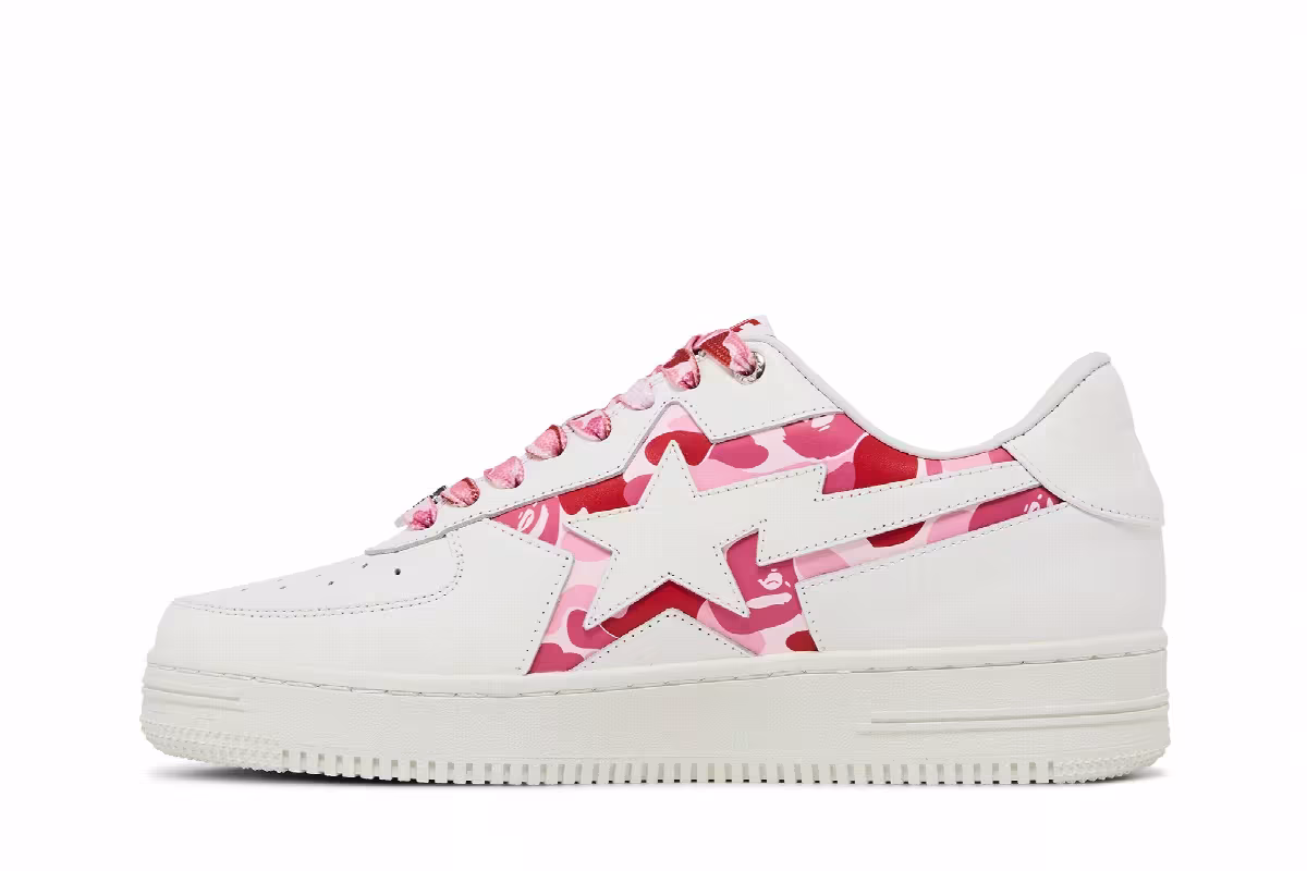 Bapesta Icon ABC Camo - Pink, view 4