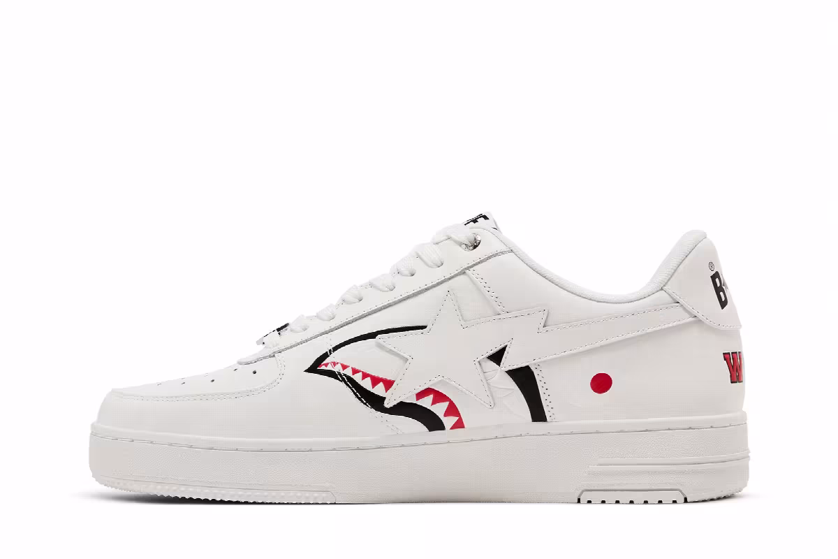 Bapesta Shark M2 White, view 4