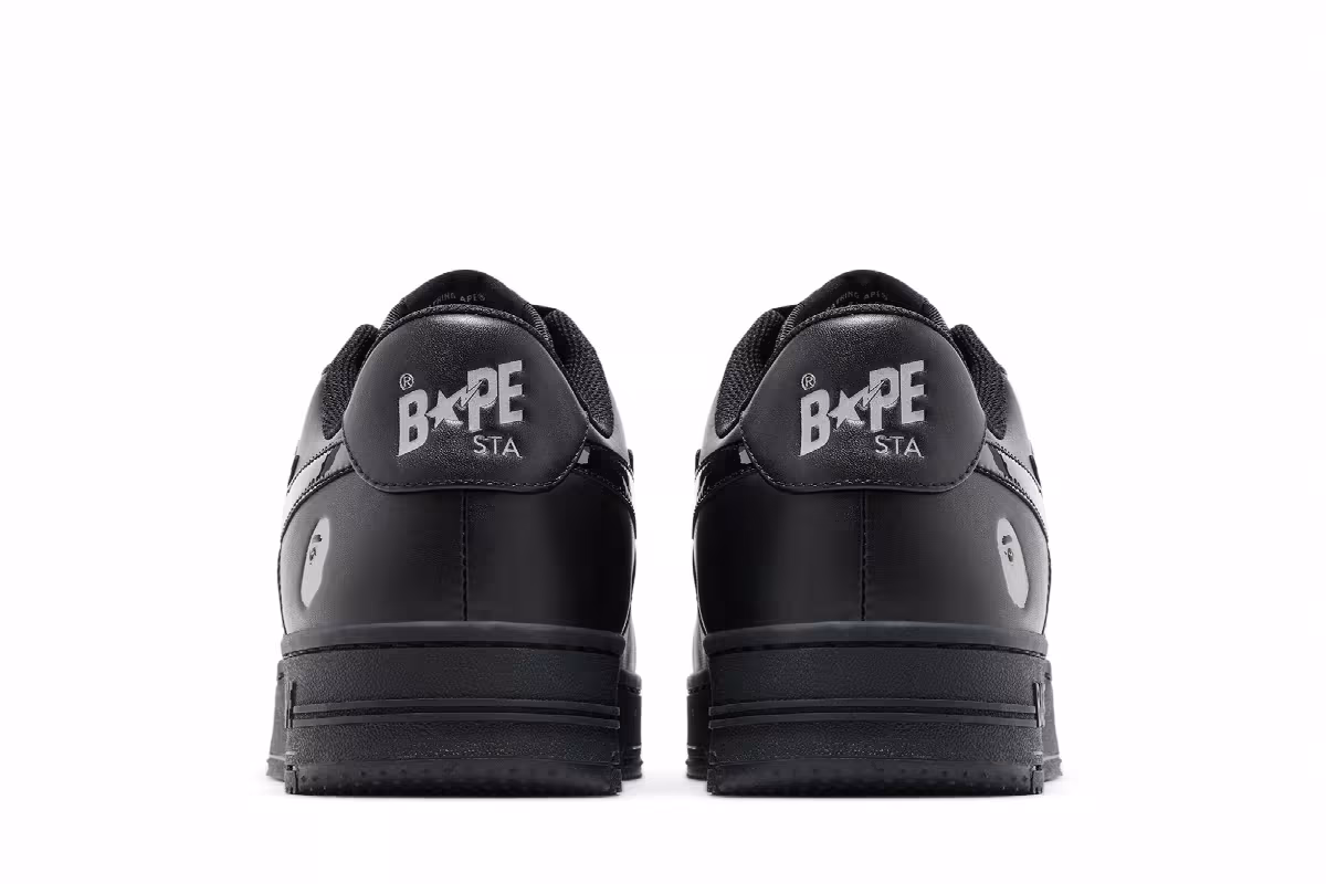 GOAT Exclusive Women's Bapesta Black, view 7