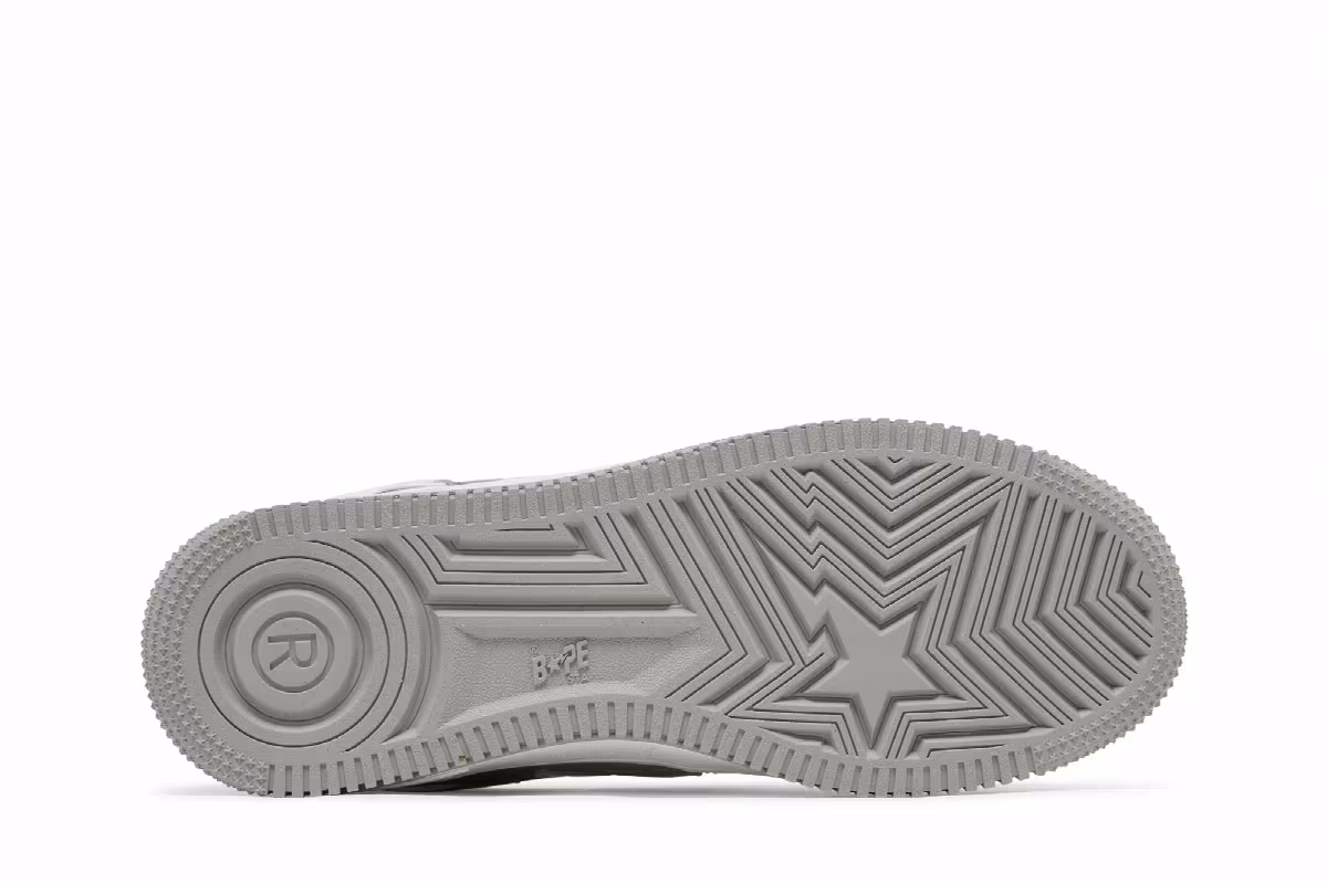 Bapesta #6 Patent Leather Pack - Grey, view 5