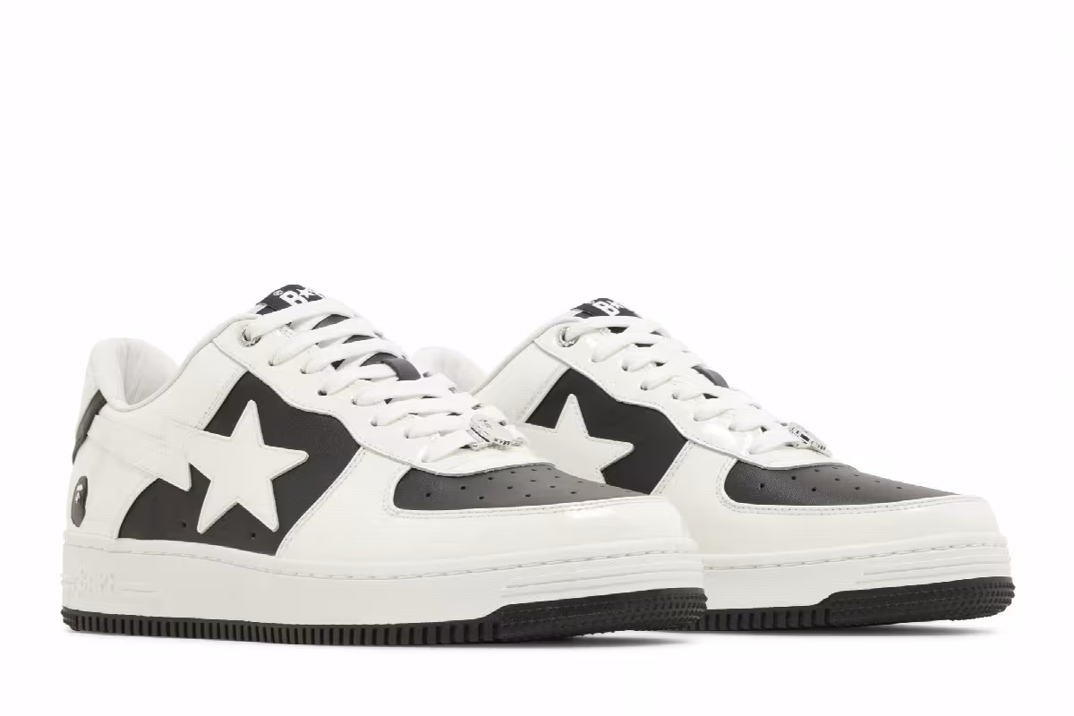 Bapesta #6 Patent Leather Pack - Black, view 9