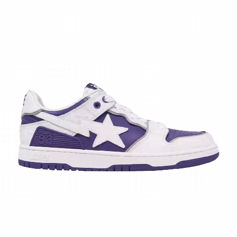 BAPE Sk8 Sta #1 'Faux Ostrich Leather Pack - Purple'