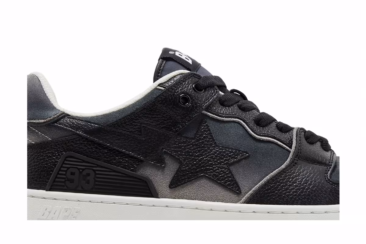 BAPE Sk8 Sta #4 Black Gradient, view 3