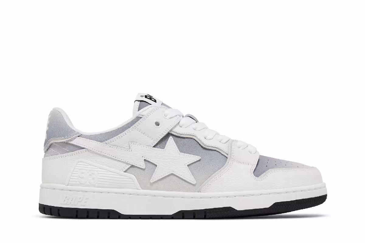 BAPE Sk8 Sta #4 White Gradient, view 2