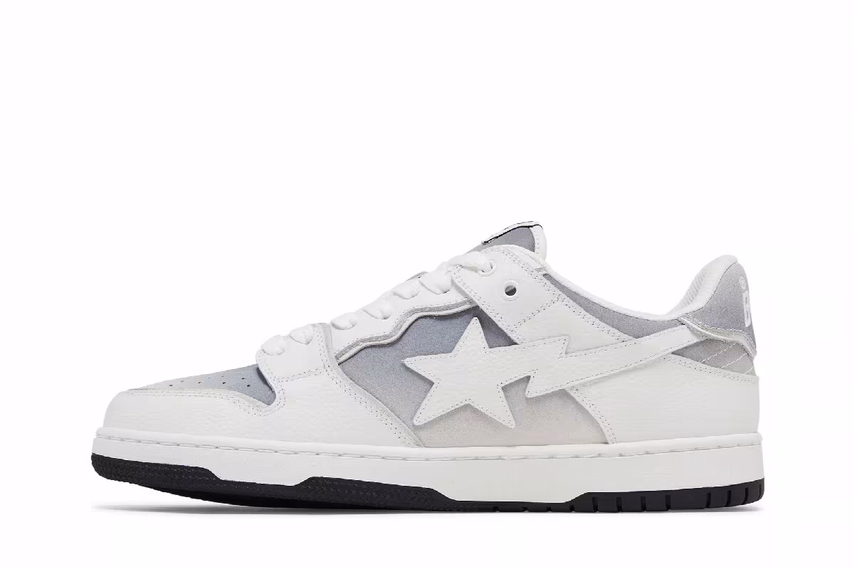 BAPE Sk8 Sta #4 White Gradient, view 4