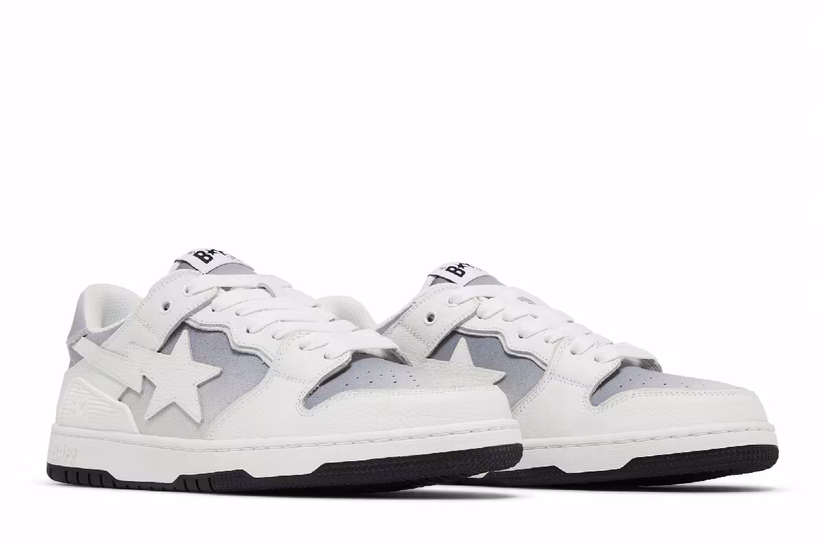 BAPE Sk8 Sta #4 White Gradient, view 9