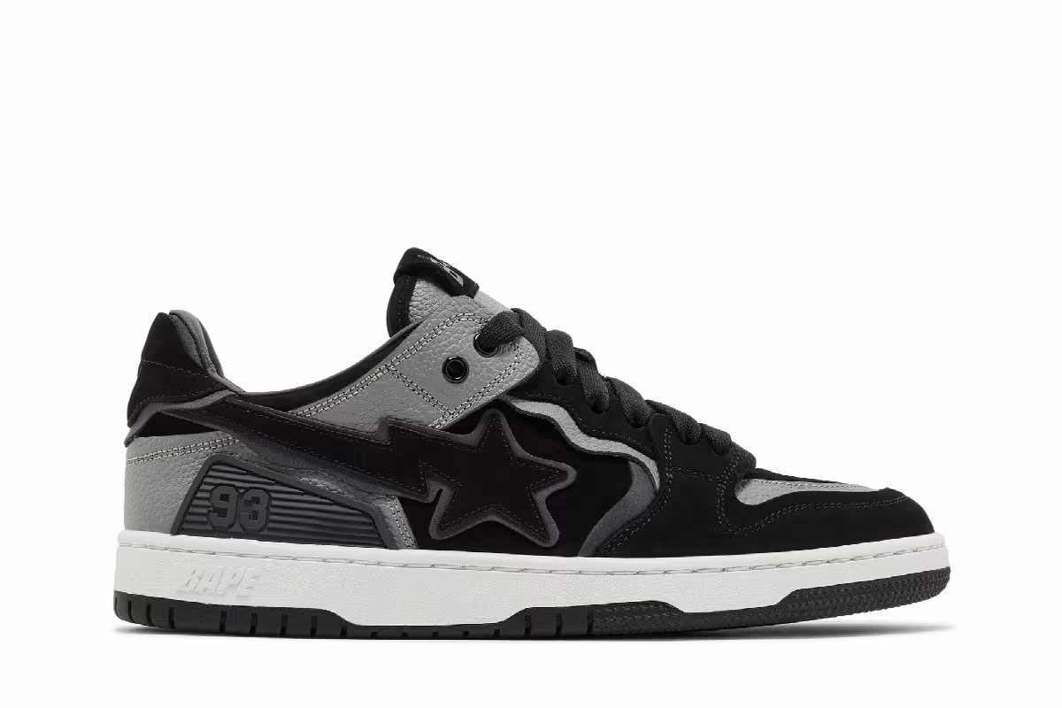 BAPE Sk8 Sta #6 Black, view 2