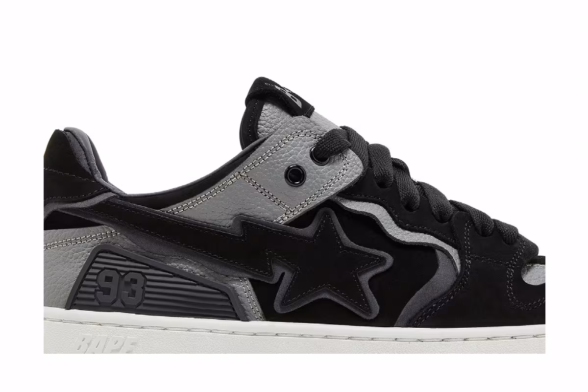 BAPE Sk8 Sta #6 Black, view 3