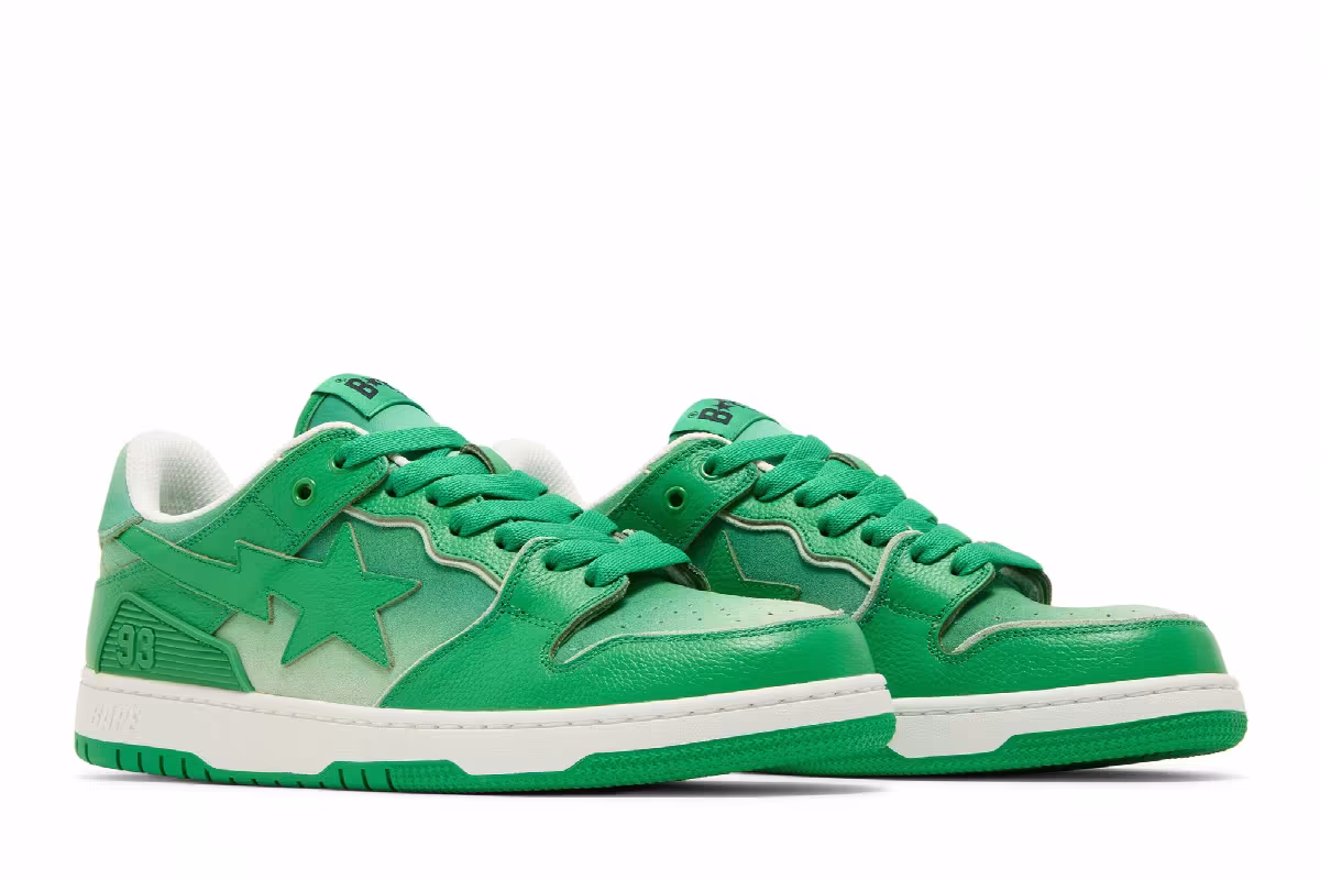 BAPE Sk8 Sta #4 Green Gradient, view 9