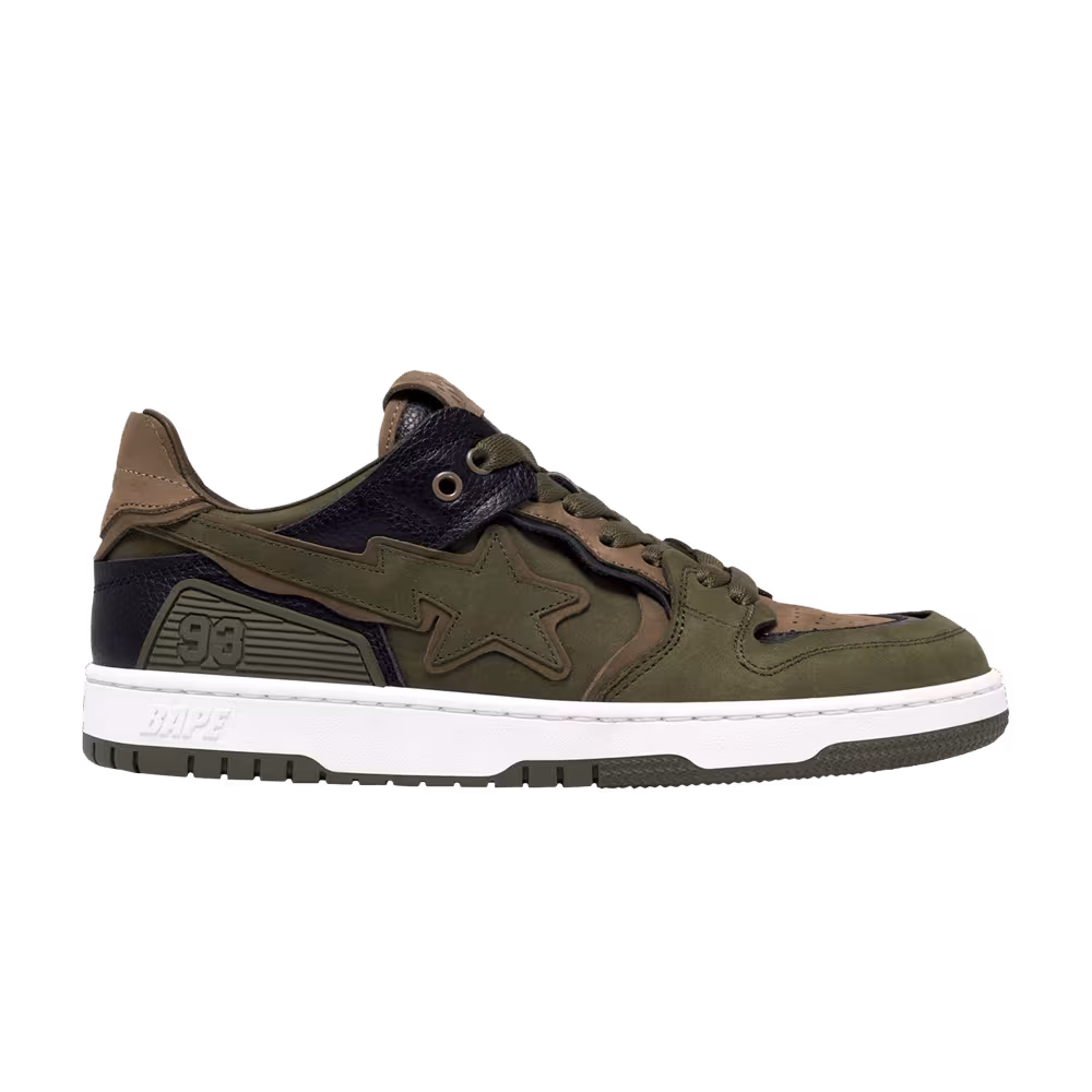 BAPE Women's Sk8 Sta #6 Olive Drab