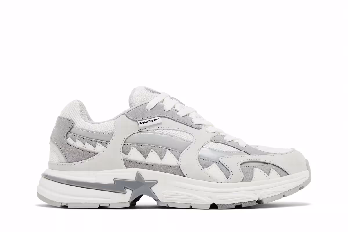 BAPE Shark Sta M2 White, view 2