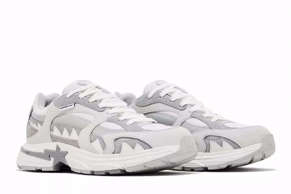BAPE Shark Sta M2 White, view 9