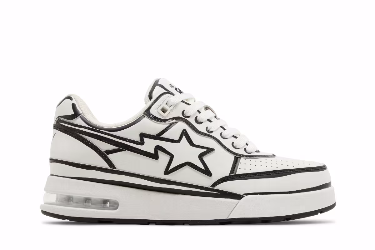 Joshua Vides x BAPE Roadsta White, view 2