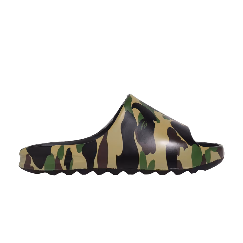 BAPE 1st Camo Slide Sandal Yellow