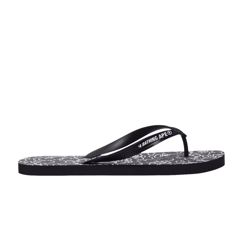 BAPE Beach Sandal ABC Neon Camo - Black