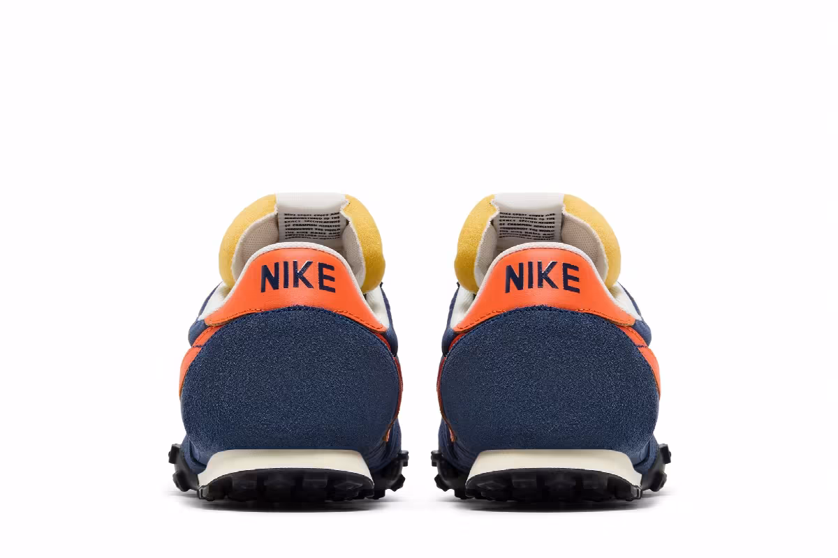 Nike Waffle Racer Midnight Navy Safety Orange, view 7