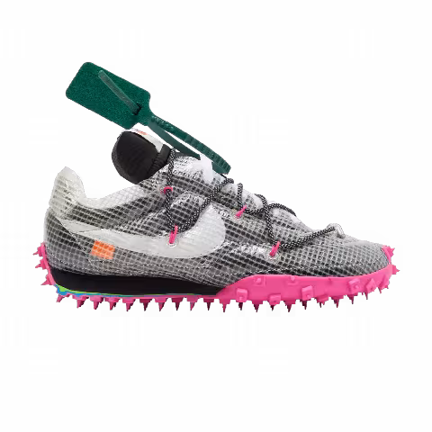 Off-White x Nike Wmns Waffle Racer 'Fuchsia' Sample