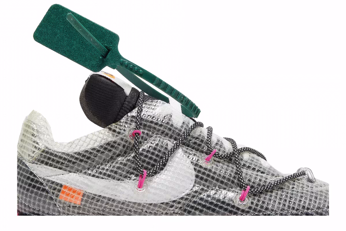 Off-White x Nike Women's Waffle Racer Fuchsia, view 3