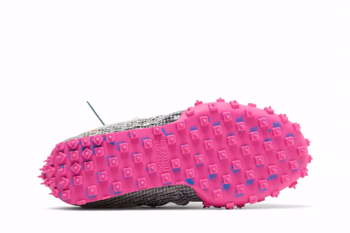 Off-White x Nike Women's Waffle Racer Fuchsia, view 5