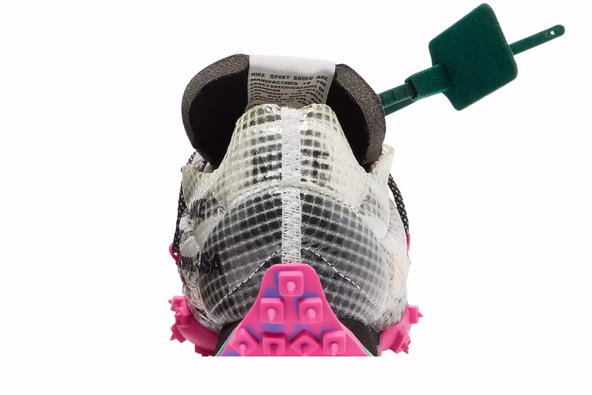 Off-White x Nike Women's Waffle Racer Fuchsia, view 8