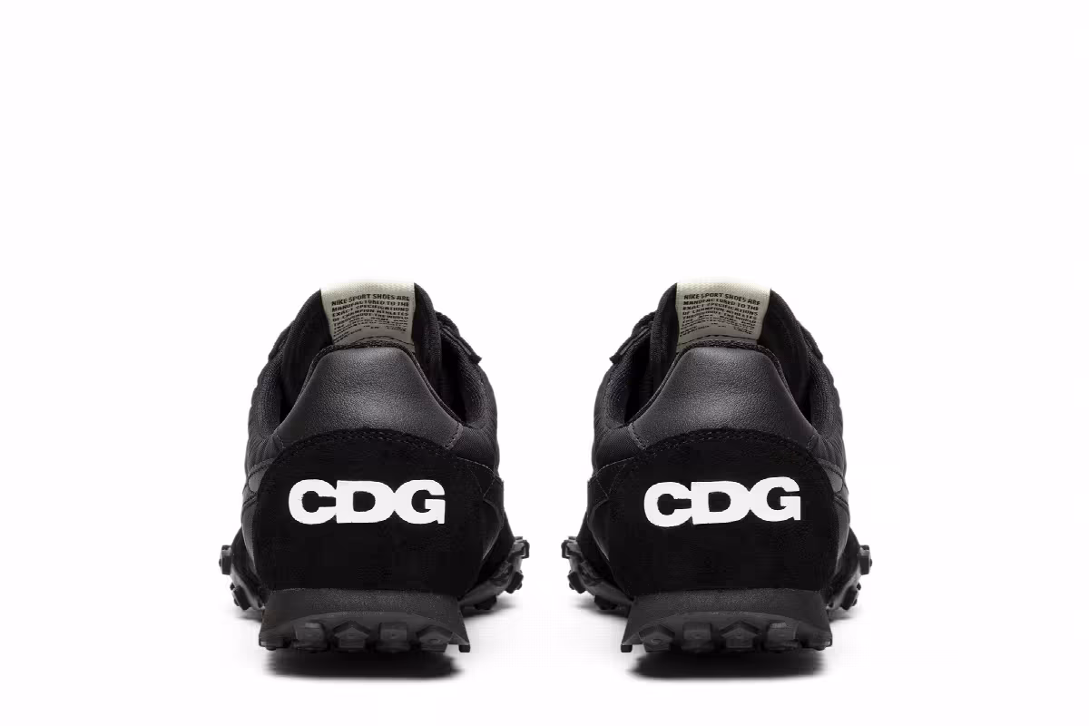 Comme des Garçons x Nike Waffle Racer 17 Black, view 7
