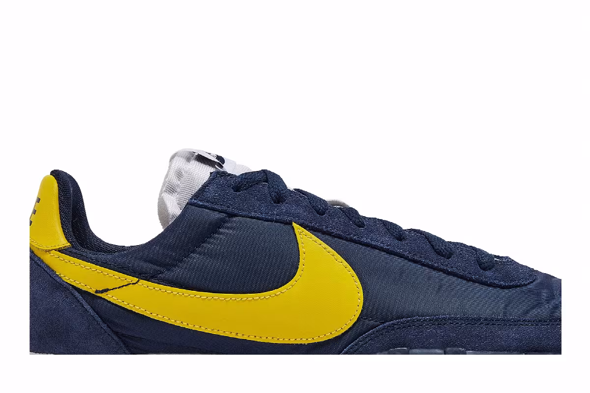 Nike Waffle Racer Obsidian Chrome Yellow, view 3